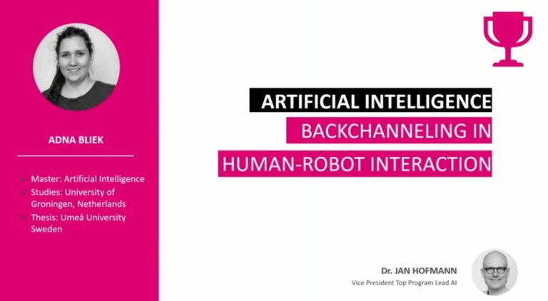 Adna Bliek received the Frauen-MINT-Award for her Master’s Thesis