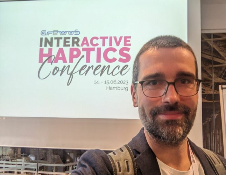 Philipp Beckerle bei der interACTIVE HAPTICS Conference