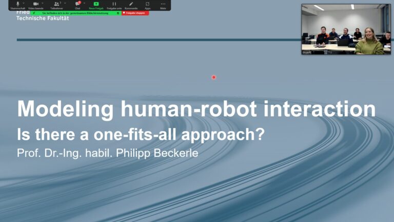 Philipp Beckerle hielt einen Gastvortrag an der Universität zu Lübeck