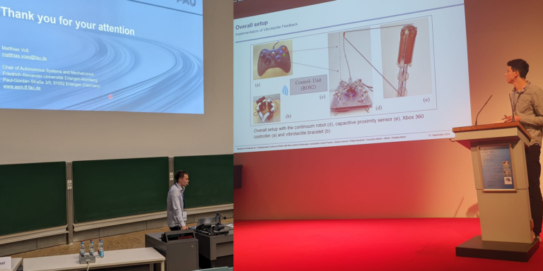 Konferenzvortäge von Matthias Voß und Jonas Fischer